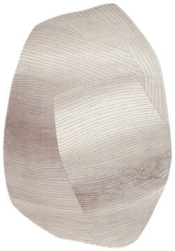 Eko Halı Amorf Tasarımlı Modern Viskon Halı UTP07 Cream Grey