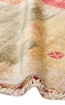 Eko Halı Zara Otantik Desen Özel Tezgah Halısı ZR 07 Beige Autumn Yuvarlak