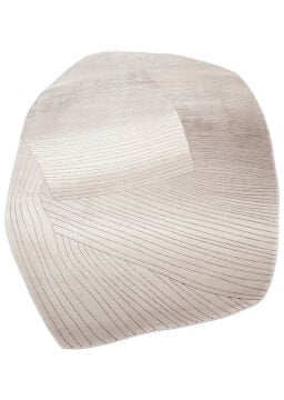 Eko Halı Amorf Tasarımlı Modern Viskon Halı UTP07 Cream Grey