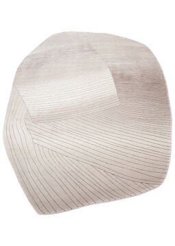 Eko Halı Amorf Tasarımlı Modern Viskon Halı UTP07 Cream Grey