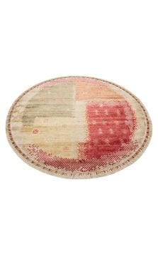 Eko Halı Zara Otantik Desen Özel Tezgah Halısı ZR 07 Beige Autumn Yuvarlak