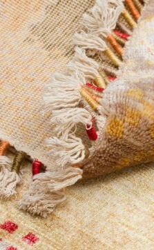 Eko Halı Zara Otantik Desen Özel Tezgah Halısı ZR 07 Beige Autumn Yuvarlak
