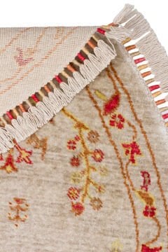 Eko Halı Zara Otantik Desen Özel Tezgah Halısı ZR 08 Beige Autumn Yuvarlak