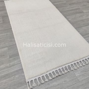 Melidia Halı Soffty Shaggy Özel Ebat Kesme Halı 1506A-BEYA 100 cm