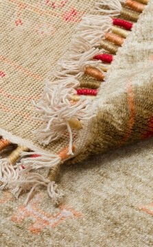 Eko Halı Zara Otantik Desen Özel Tezgah Halısı ZR 08 Beige Autumn Yuvarlak
