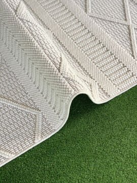 Woolen Tual Anti Alerjik Bukle Halı 8404 KREM