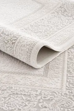 Koza Halı Sedef A3586B Krem Gri