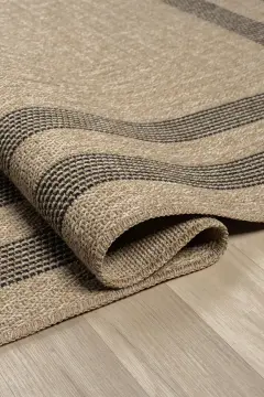 Seyran Halı İndia Hasır Görünümlü Halı 668 Siyah