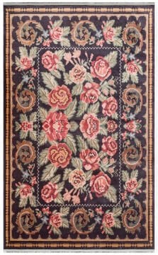 Eko Halı Antique Kaymaz Tabanlı Yıkanabilir Anti Alerjik ATK02 Black