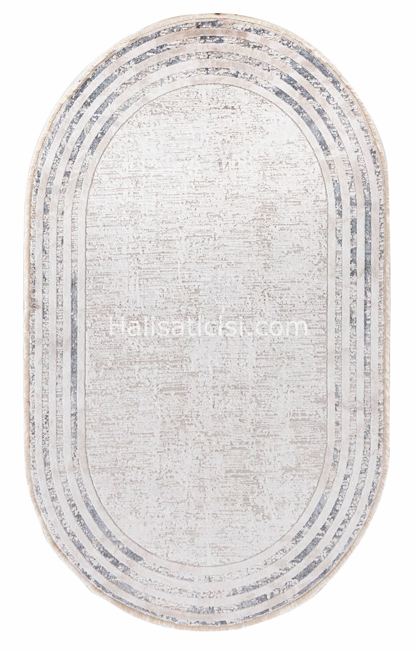 Ezgi B078X-GRI-MAVİ OVAL 121x180