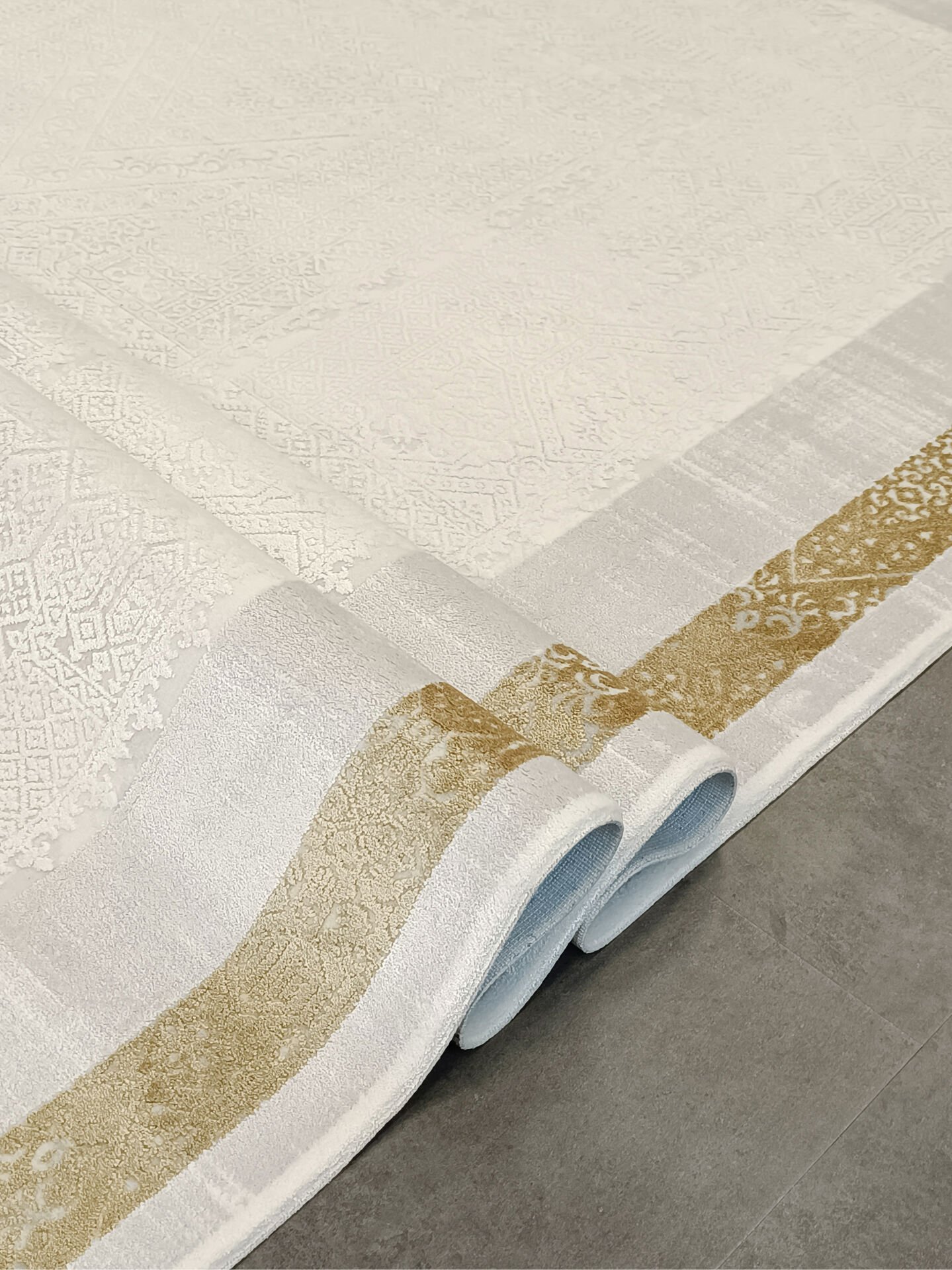 Woolen Halı Delüxe Viscon Akrilik Salon Halısı 6506 GOLD