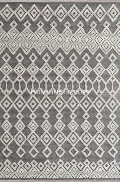 Lena Kabartmalı Kilim 8733 GRİ KREM