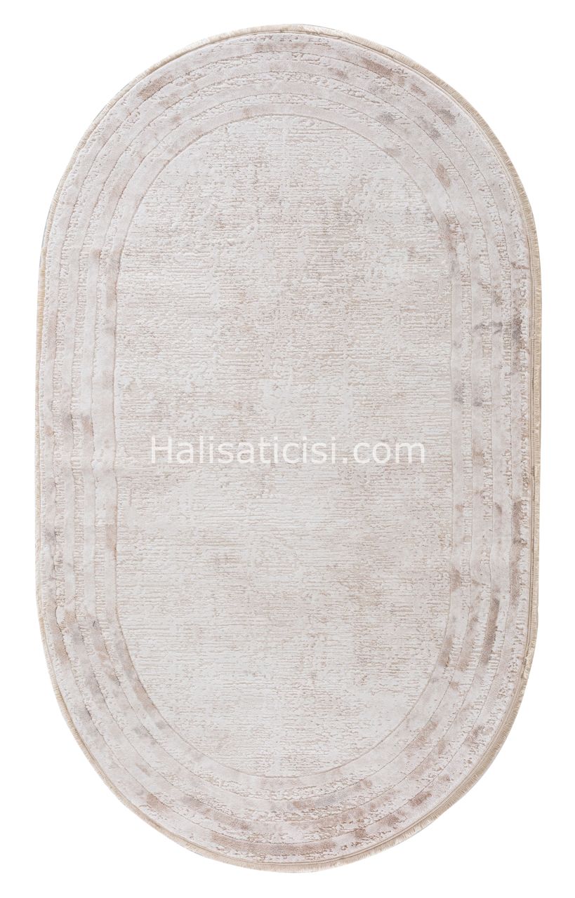 Ezgi B078X-KREM-BEJ OVAL 121x180