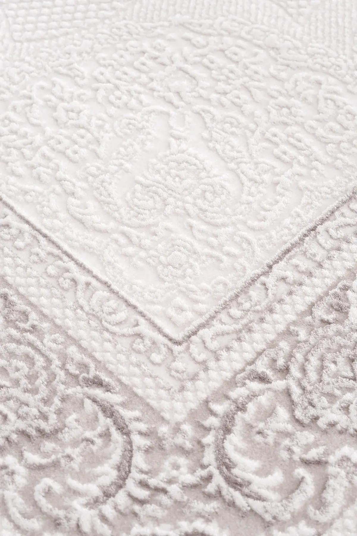 Koza Halı Sedef A3587B Krem Gri