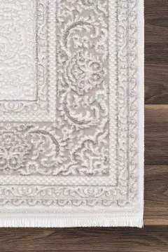 Koza Halı Sedef A3587B Krem Gri