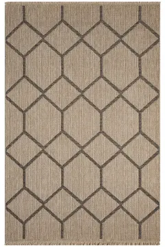 Seyran Halı İndia Hasır Görünümlü Halı 669 Siyah