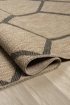 Seyran Halı İndia Hasır Görünümlü Halı 669 Siyah