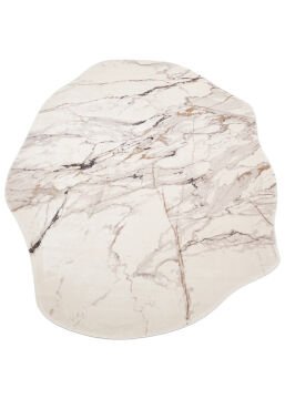 Eko Halı Amorf Tasarımlı Modern Viskon Halı UTP12 Cream Grey