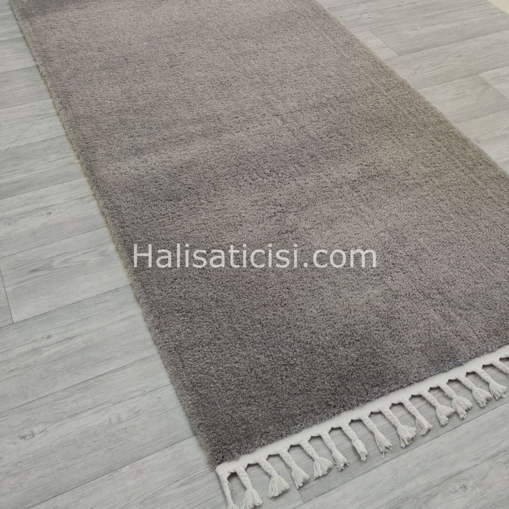 Melidia Halı Soffty Shaggy Özel Ebat Kesme Halı 1506A-VIZON 100 cm