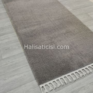 Melidia Halı Soffty Shaggy Özel Ebat Kesme Halı 1506A-VIZON 100 cm