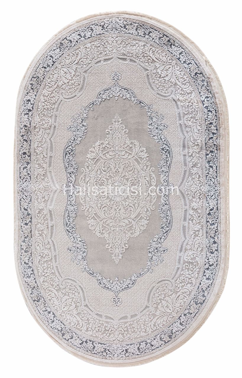 Ezgi B082X-GRI-MAVİ OVAL 121x180