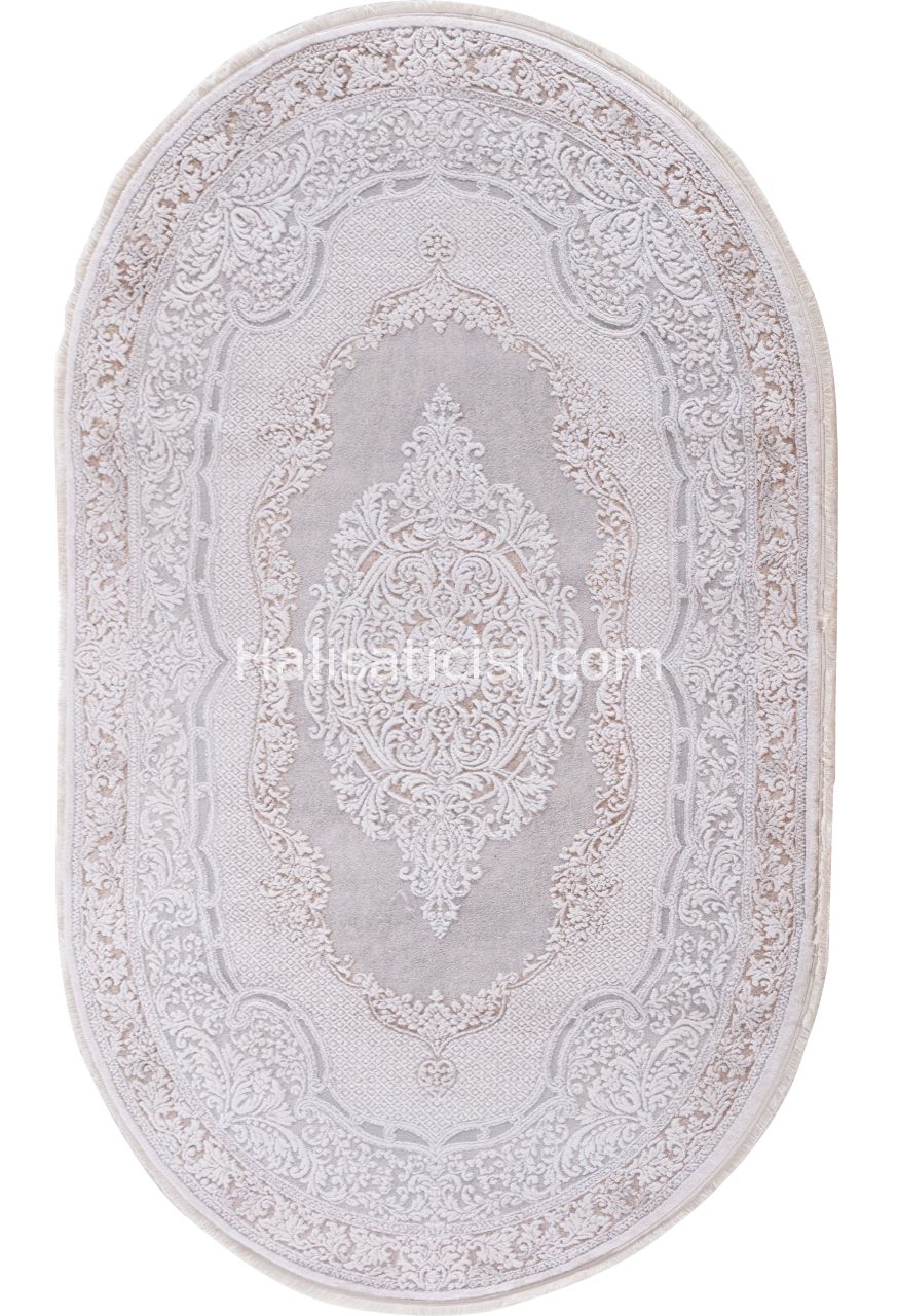 Ezgi B082X-GRİ-KAHVE OVAL 121x180
