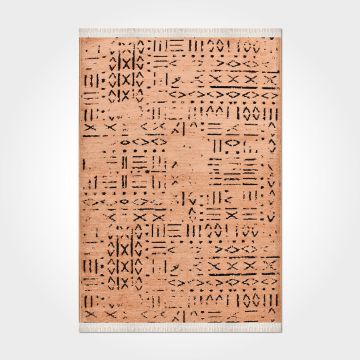 Modern Şönil Kilim Kahve 100X200