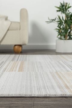 Koza Halı Adler Özel Ebat Kesme Halı A0721A Gri Gold