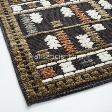 Lena Kabartmalı Kilim C045 TERRA YEŞİL