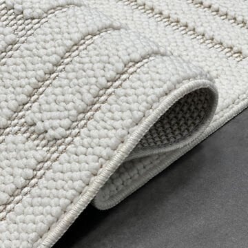 Woolen Disney Anti Alerjik Bukle Halı 8003 BEYAZ