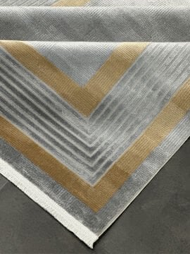 Woolen Halı Valentin Viscon Akrilik Halı 6251 ANTRASİT