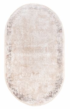Ezgi B087X-BEYAZ KAHVE OVAL 121x180