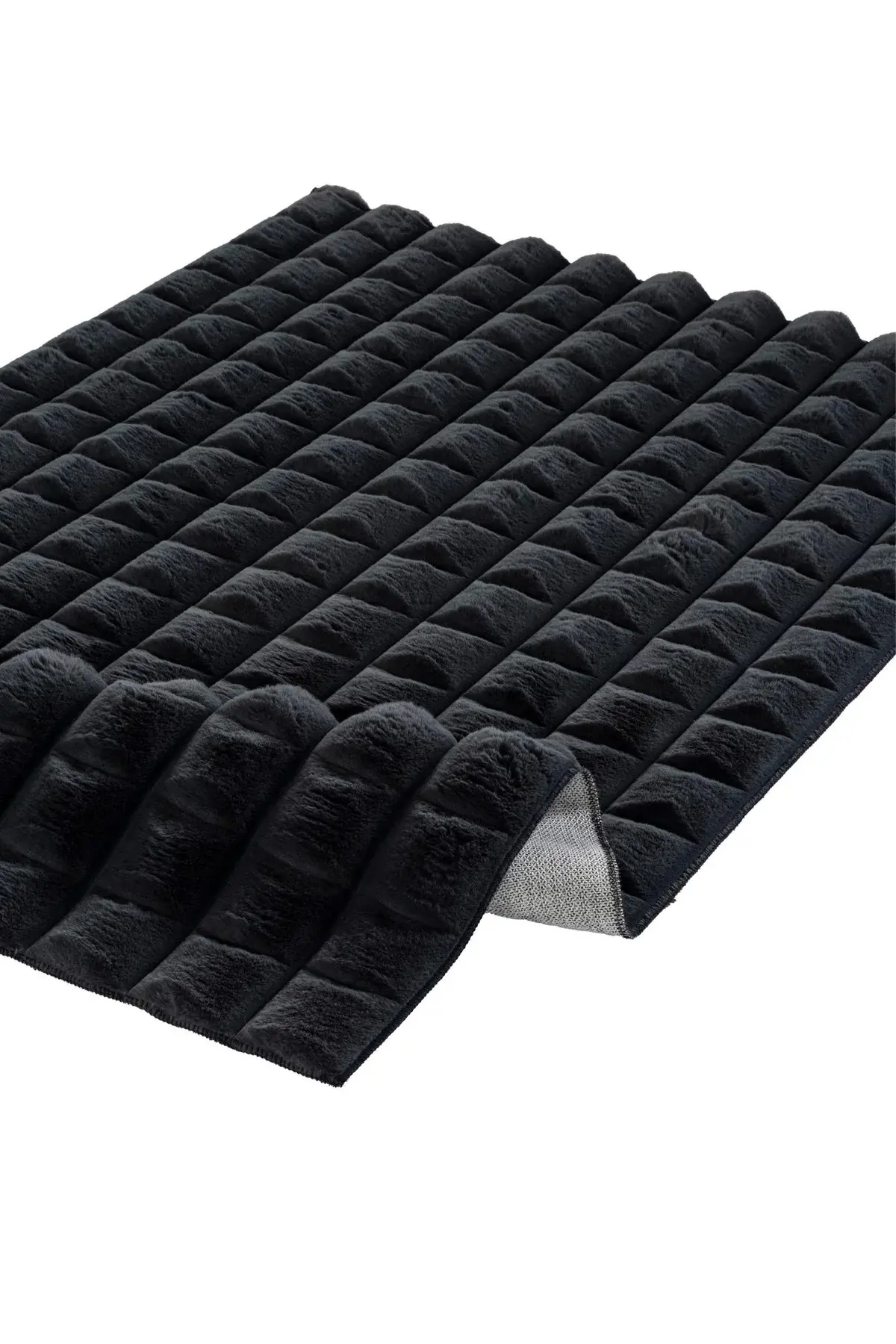 Apex Halı Diamante Peluş Özel Ebat Kesim 7006 Antrasit