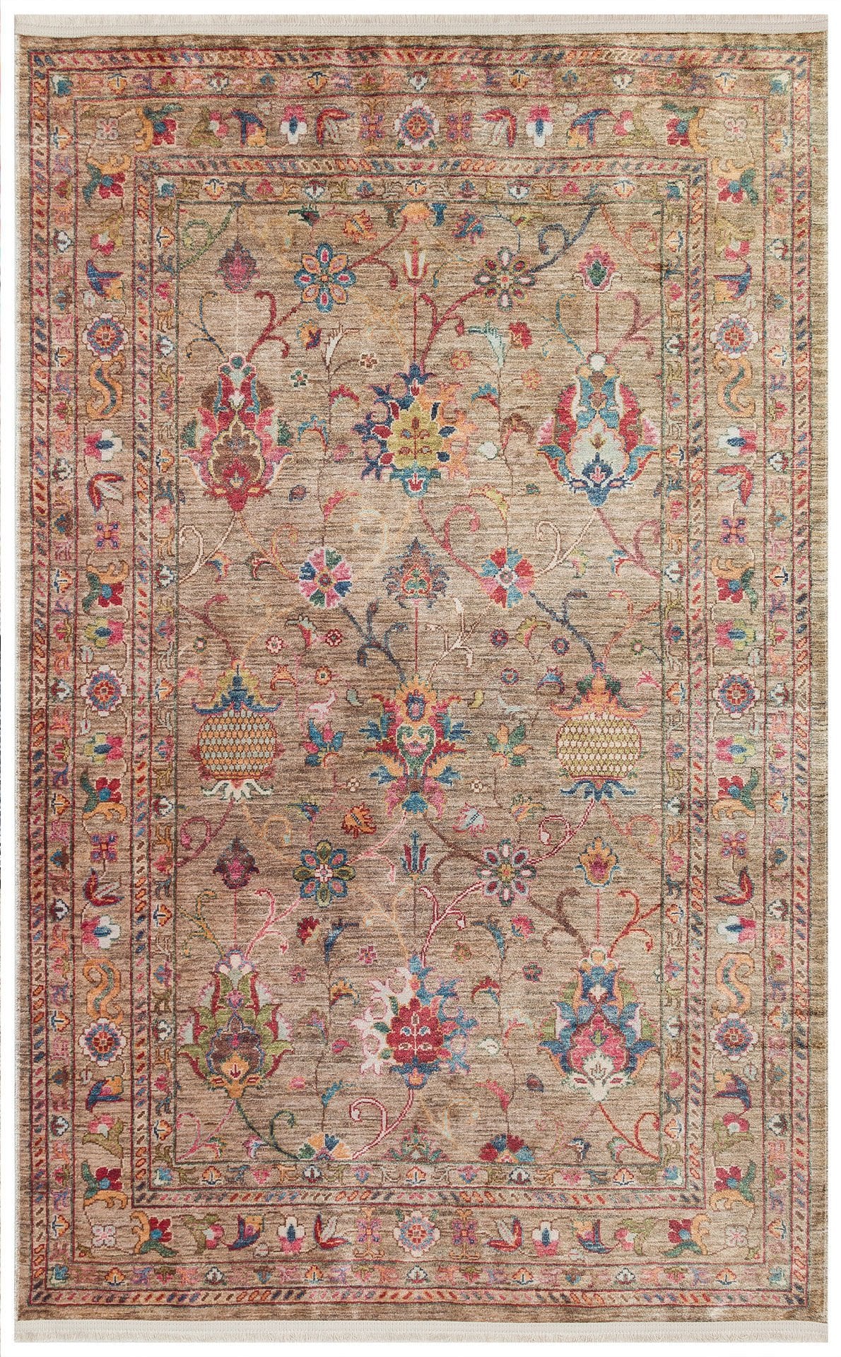 Eko Halı Antique Kaymaz Tabanlı Yıkanabilir Anti Alerjik ATK 08 Beige