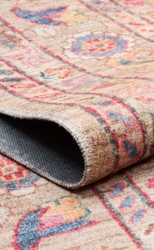 Eko Halı Antique Kaymaz Tabanlı Yıkanabilir Anti Alerjik ATK 08 Beige