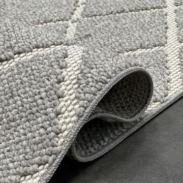 Woolen Disney Anti Alerjik Bukle Halı 8004 GRİ