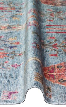 Eko Halı Antique Kaymaz Tabanlı Yıkanabilir Anti Alerjik ATK 09 Aqua