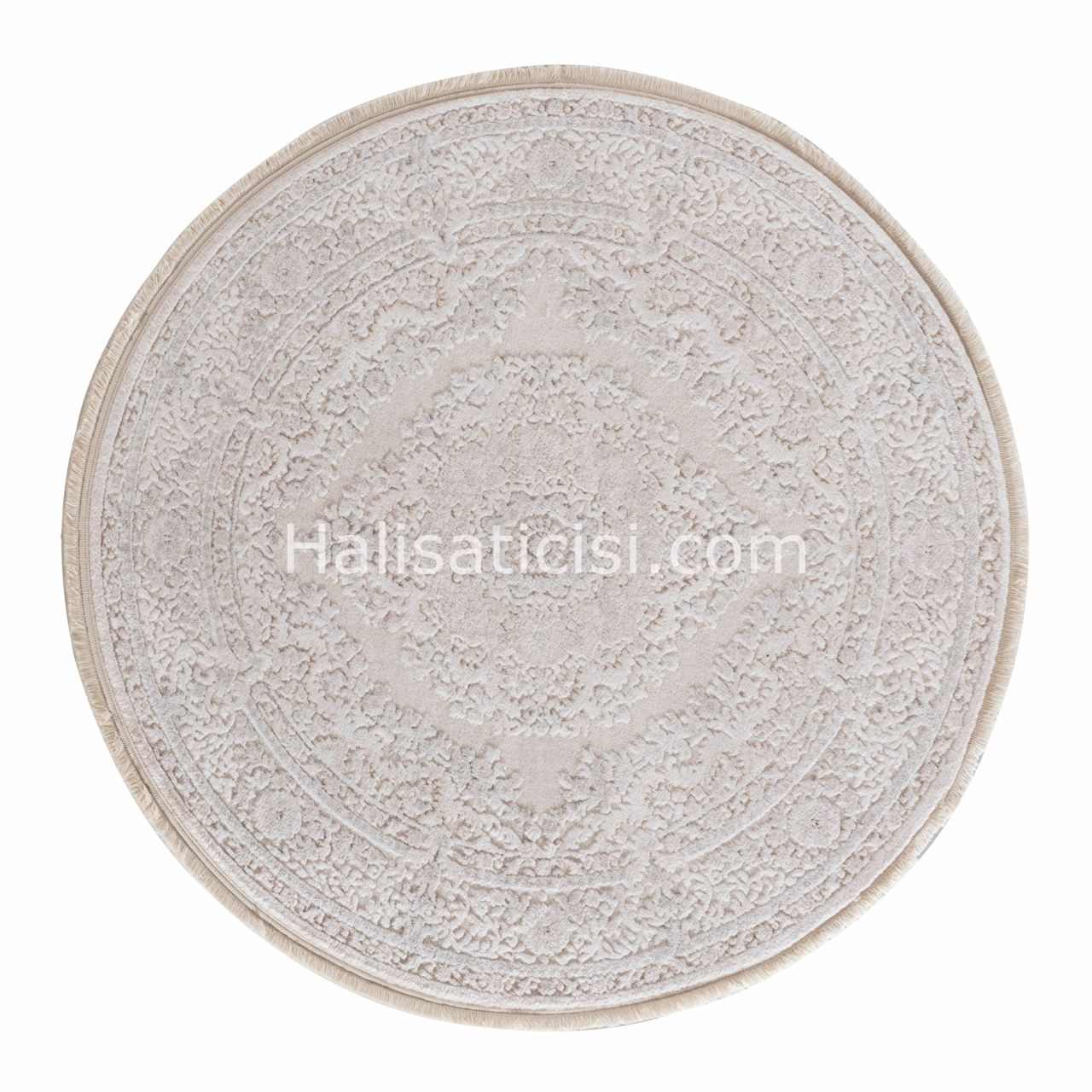 Ezgi B076X-KREM-BEJ DAİRE 116x116