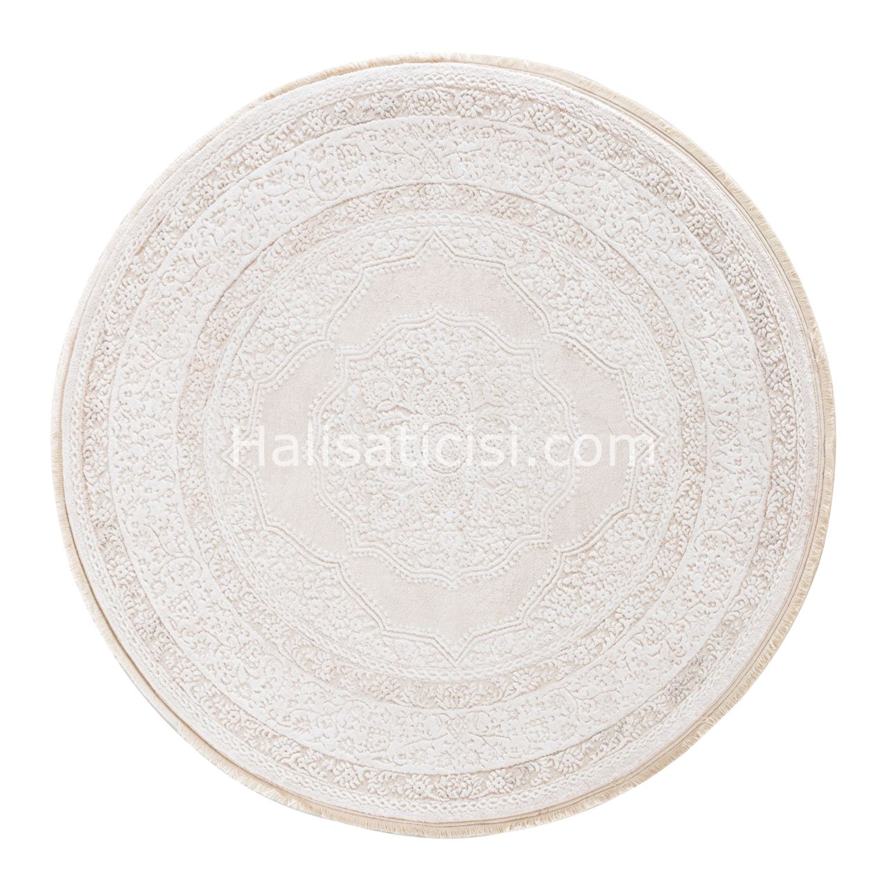 Ezgi B077X-KREM-BEJ DAİRE 116x116