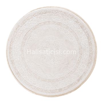 Ezgi B077X-KREM-BEJ DAİRE 116x116