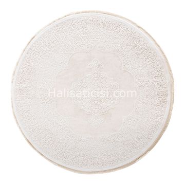 Ezgi B079X-KREM-BEYAZ DAİRE 116x116