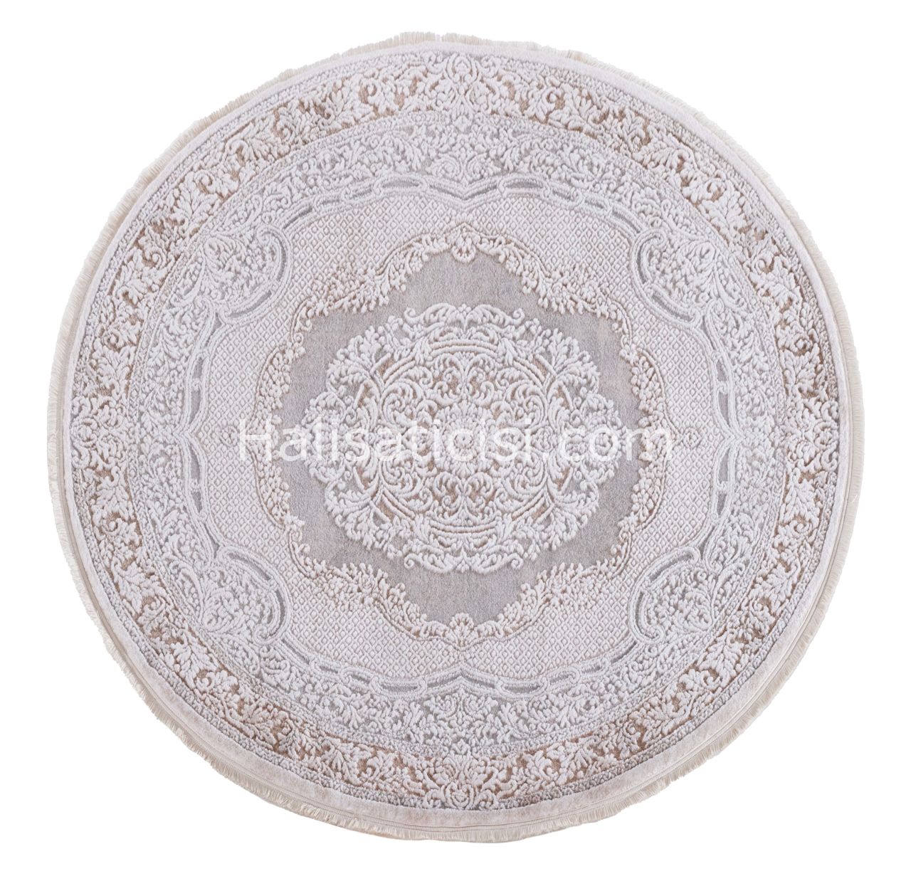 Ezgi B082X-GRİ-KAHVE DAİRE 116x116
