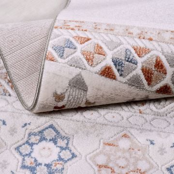 Crea Halı Victoria Özel Ebat Kesme Halı 1903 Ak