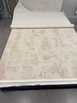 Koza Halı Aris Özel Ebat Kesme Halı 46158A Bej