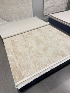 Koza Halı Aris Özel Ebat Kesme Halı 46158A Bej
