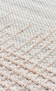 Eko Halı Cozy Modern Örgü Dokuma Halı – Hav ve Toz Vermez CZY01 Grey Beige
