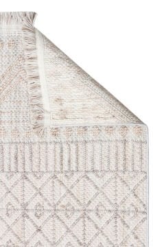 Eko Halı Cozy Modern Örgü Dokuma Halı – Hav ve Toz Vermez CZY 02 Grey Beige