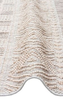 Eko Halı Cozy Modern Örgü Dokuma Halı – Hav ve Toz Vermez CZY 02 Grey Beige