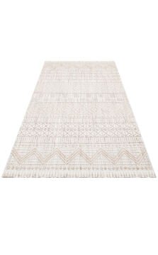 Eko Halı Cozy Modern Örgü Dokuma Halı – Hav ve Toz Vermez CZY 02 Grey Beige