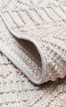 Eko Halı Cozy Modern Örgü Dokuma Halı – Hav ve Toz Vermez CZY 02 Grey Beige